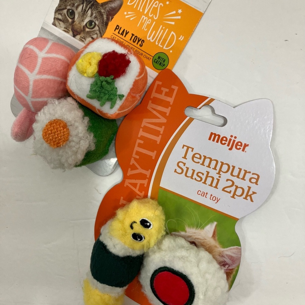 Sushi Cat Toy 2-Pack